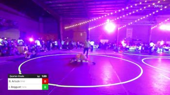 89 lbs Quarterfinal - Brantley Arluck, Spartan Mat Club vs Izelia Boggust, Yucaipa Thunder WC
