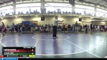 138 lbs Quarterfinal - Justin Boone, Yorktown Wrestling Club vs Ethan Fike, Eastside Wrestling Club