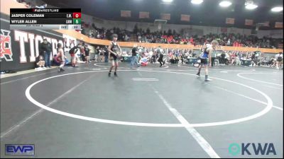 86 lbs Rr Rnd 2 - Brennan Guerra, Newcastle Youth Wrestling vs Konnr Casey, Little Axe Takedown Club