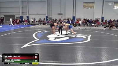 165 lbs Semifinal - Brian Schneider, Elizabethtown vs Michael Drazek, RIT