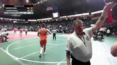 217 lbs Champ. Round 1 - Easton Ross, WHW2 vs Carter Booth, LCW3