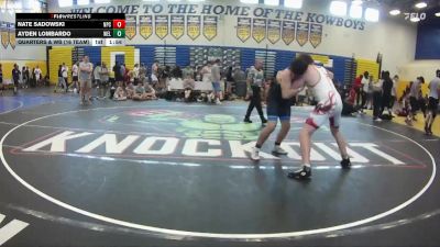 215 lbs Quarters & Wb (16 Team) - Nate Sadowski, Naperville Central vs Ayden Lombardo, Wellington
