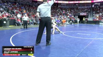 2A-215 lbs Cons. Round 2 - Jackson Van Keuren, Maquoketa vs Nolan Lamphier, Oelwein