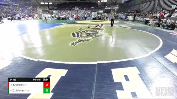 1A 132 lbs Cons. Round 2 - Daniel Johner, Blaine vs Tristan Sharpe, Cascade (Leavenworth)