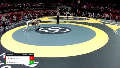 D3-120 lbs Cons. Round 1 - Cameron Wagers, Plymouth vs Ethan Amens, Northmor