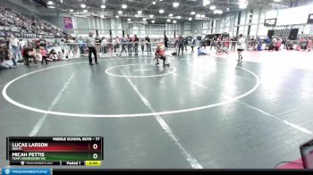 77 lbs Cons. Round 4 - Lucas Larson, INWTC vs Micah Pettis, Team Aggression WC