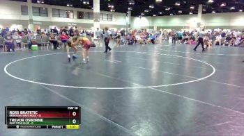 126 lbs Round 1 (16 Team) - Ross Bratetic, Nebraska Wave Hogs vs Trevor Osborne, Ohio Titan Blue