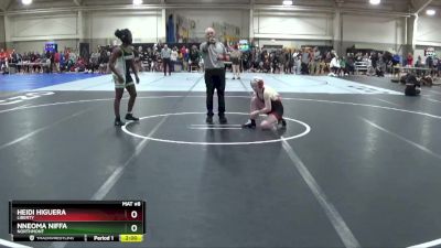 125 lbs Champ. Round 1 - Heidi Higuera, Liberty vs Nneoma Niffa, Northmont