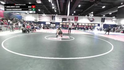 190 lbs Cons. Round 1 - Isaiah Rodriguez, El Toro vs Abelardo Leos, Murrieta Valley