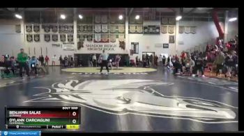 126 lbs Semifinal - Dylann Ciarciaglini, Centennial vs Benjamin Salas, Durango