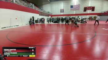 132 lbs Round 3 - Noah Santos, Katy Jordan vs Logan Pauken, Grapevine