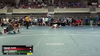 133 Championship Bracket Semifinal - Aiden Friedrich, Kasson-Mantorville vs Michael Olson, Albert Lea