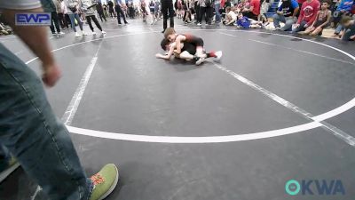 52 lbs Consi Of 4 - Carson Hunt, Weatherford Youth Wrestling vs Fernando Cerda, OKC Saints Wrestling