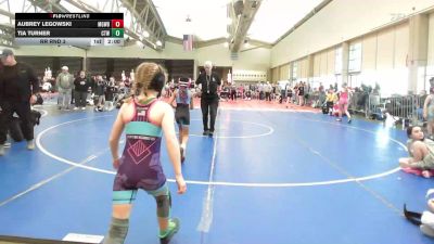 65 lbs Rr Rnd 3 - Aubrey Legowski, MGW Surf Savages vs Tia Turner, Cordoba Trained Girls