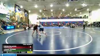 220 lbs Cons. Round 3 - Logan Thorne, Bonners Ferry vs Cesar Palacios, American Falls