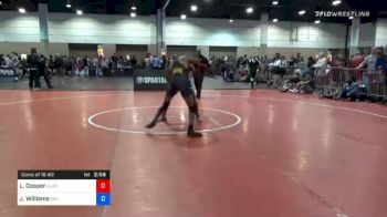 132 lbs Consolation - Lindrix Cooper, Alabama vs Jaden Williams, Cry Wolf Wrestling