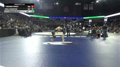 144 lbs Round Of 32 - Braden Priest, Bakersfield (CS) vs Dion Johnston, Holtville (SD)