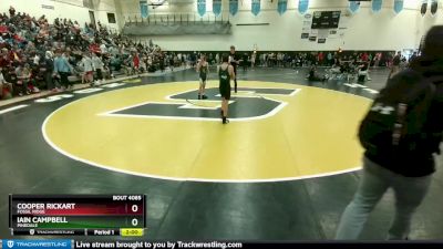 91-99 lbs Round 3 - Cooper Rickart, Fossil Ridge vs Iain Campbell, Pinedale