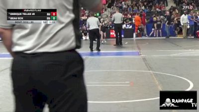 85 lbs 1st Place Match - Beau Eck, Brawlers vs Enrique Tellez Jr, Maize