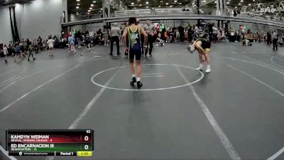 92 lbs Round 2 (4 Team) - Kamdyn Weiman, Revival Uprising Orange vs Ed Encarnacion III, Headhunters