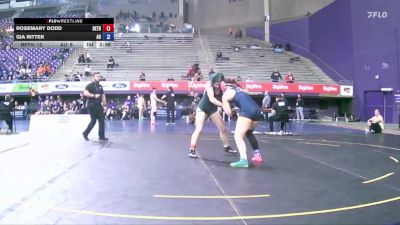 138 lbs Quarters & 1st Wb (16 Team) - Rosemary Dodd, Bethany vs Gia Ritter, Augustana (IL)