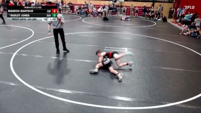84 lbs Cons. Sub-quarters - Radley Jones, Idaho vs Maddox Martsch, 208 Spartan WC