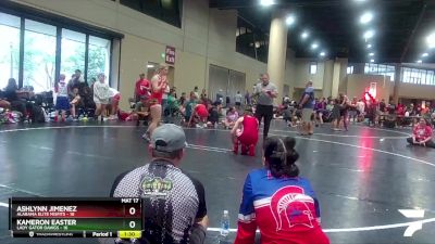 130 lbs Round 3 (4 Team) - Kameron Easter, Lady Gator Dawgs vs Ashlynn Jimenez, Alabama Elite Misfits