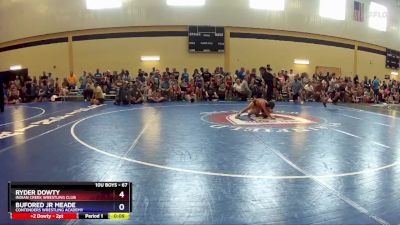 67 lbs Quarterfinal - Ryder Dowty, Indian Creek Wrestling Club vs Bufored Jr Meade, Contenders Wrestling Academy