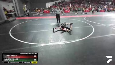 90 lbs Cons. Round 2 - Bryson Miller, Beloit Spartans vs Ty Mulhaney, Mollitium Wrestling Club