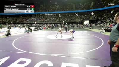 Cons. Round 3 - Ruger Smokov, Bennett County vs Shay Weber, Philip/Kadoka Area/Wall