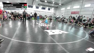 68 lbs Round Robin 1 - Cain Hampton, Indiana Outlaws - EL vs Victor Pleskovich, Backbone Wrestling Club - EL