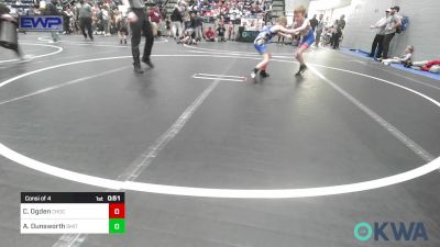 58 lbs Consi Of 4 - Colt Ogden, Choctaw Ironman Youth Wrestling vs Aiden Dunsworth, Smith Wrestling Academy