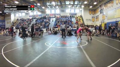 115 lbs Cons. Round 3 - Presley Vogt, Braden River High School vs Layla Nethery, Camden County Outsiders