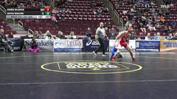 127 lbs Consi 1 - Owen Dluhos, Westmont Hilltop vs Jayce Walter, St. Marys