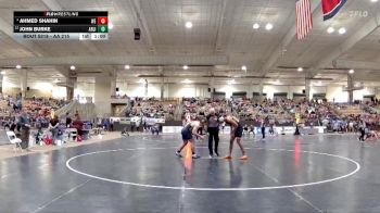 AA 215 lbs Cons. Round 1 - John Burke, Arlington High School vs Ahmed Shahin, West High School