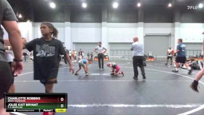 55/60 1st Place Match - Jolee Kait Bryant, F-5 Grappling vs Charlotte Robbins, Bison Takedown