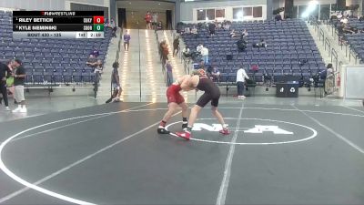 125 lbs 1st Place Match - Riley Bettich, Cumberlands (Ky.) vs Kyle Sieminski, Southern Oregon