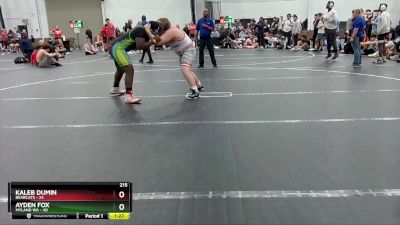 215 lbs Placement (4 Team) - Kaleb Dumin, Bearcats vs Ayden Fox, Myland WA