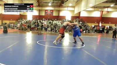 285 lbs Quarterfinal - Hadrian Duncan, Iron Faith Wrestling vs Ethan Bachand, Spaulding VT