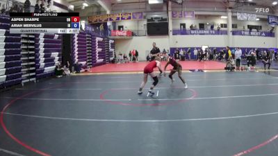 110 lbs Quarterfinal - Aspen Sharpe, Unattached vs Ariah Mervilus, Indian Hills