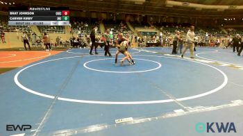 83 lbs Consolation - Bray Johnson, Checotah Matcats vs Carver Kirby, Jay Wrestling Club