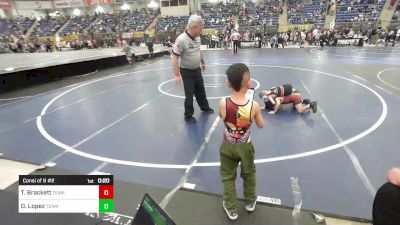 49 lbs Consi Of 8 #2 - Tel Brackett, Team Grand Valley Elite vs Dezmon Lopez, Team Garcia WC