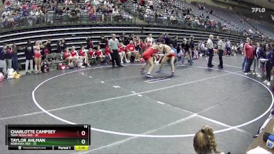 150 lbs Round 4 (6 Team) - Charlotte Campsey, Team Texas Red vs Taylor Ahlman, Nebraska Red