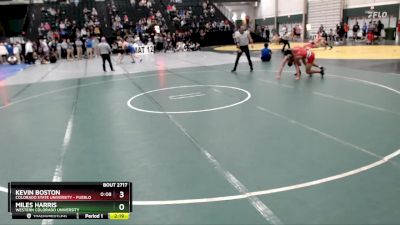 149 lbs Cons. Round 5 - Miles Harris, Western Colorado University vs Kevin Boston, Colorado State University - Pueblo