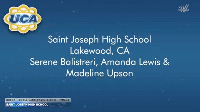 Saint Joseph High School [2026 Cheer - Small Varsity Division II Finals] 2026 UCA National High School Cheerleading Championship DII