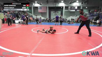 61 lbs Semifinal - Javier Gonzalez, Kiefer Youth Wrestling Club vs Josias Henley, Skiatook Youth Wrestling