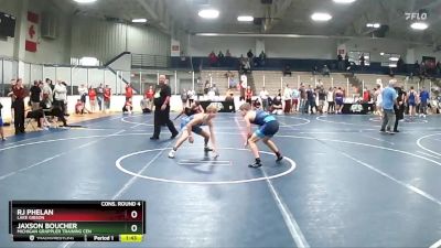 105 lbs Cons. Round 4 - RJ Phelan, Lake Gibson vs Jaxson Boucher, Michigan Grappler Training Cen