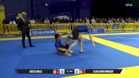 Elijah David Brinegar vs Jack Eli Mills 2025 Pan IBJJF Jiu-Jitsu No-Gi Championship