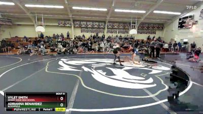 100 lbs Champ. Round 1 - Vylet Smith, Desert Ridge High School vs Adrianna Benavidez, Bloomfield