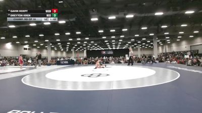 106 lbs Champ. Rd Of 16 - Dreyton Kren, Wisconsin vs Gavin Hoeft, Wayzata High School Wrestling